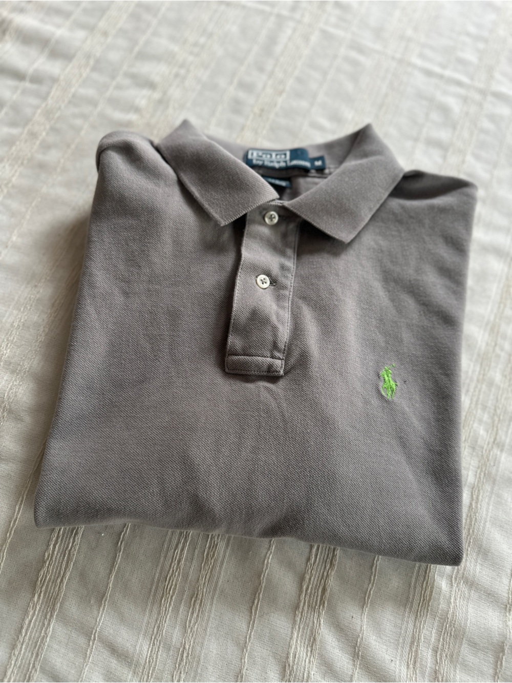 Polo Ralph Lauren Gray Pique Polo Shirt | Men’s M